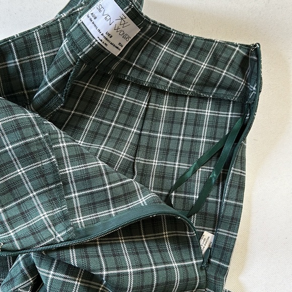 Seven Wonders Green Plaid Flares - Picture 7 of 15